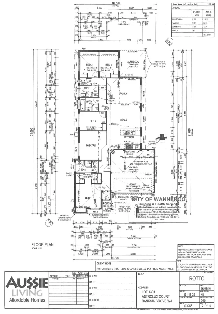 Floorplan of Homely house listing, 6 Astrolux Court, Banksia Grove WA 6031