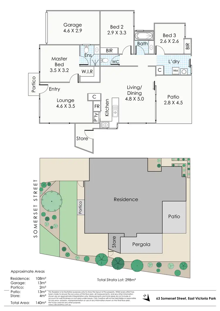 Floorplan of Homely villa listing, 63 Somerset Street, East Victoria Park WA 6101