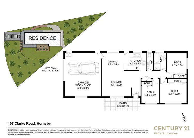 Floorplan of Homely house listing, 107 Clarke Road, Hornsby NSW 2077