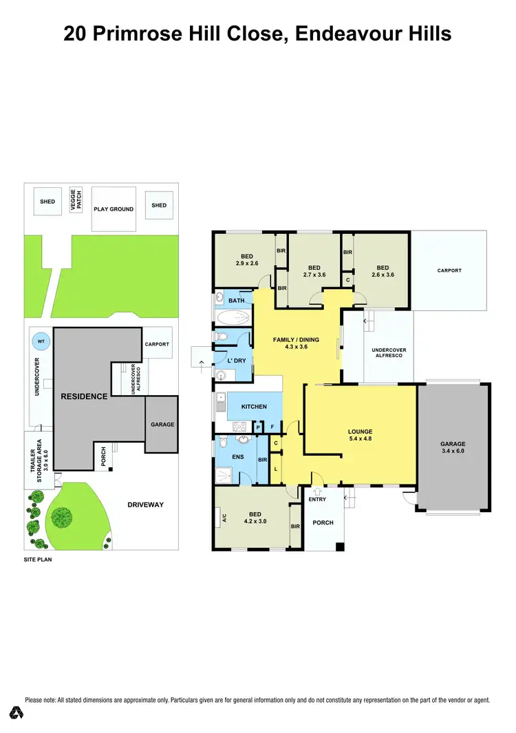 Floorplan of Homely house listing, 20 Primrose Hill Close, Endeavour Hills VIC 3802