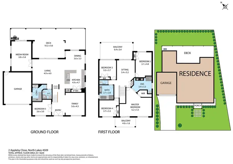 Floorplan of Homely house listing, 2 Appleby Close, North Lakes QLD 4509