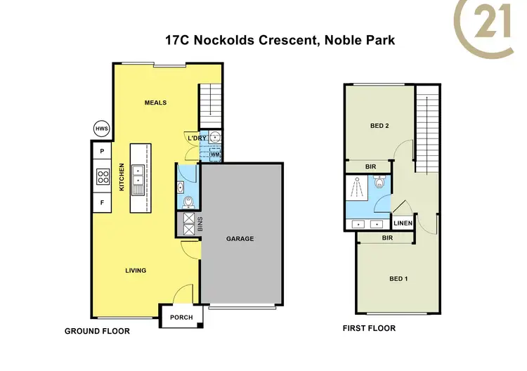 Floorplan of Homely townhouse listing, 17C Nockolds Crescent, Noble Park VIC 3174