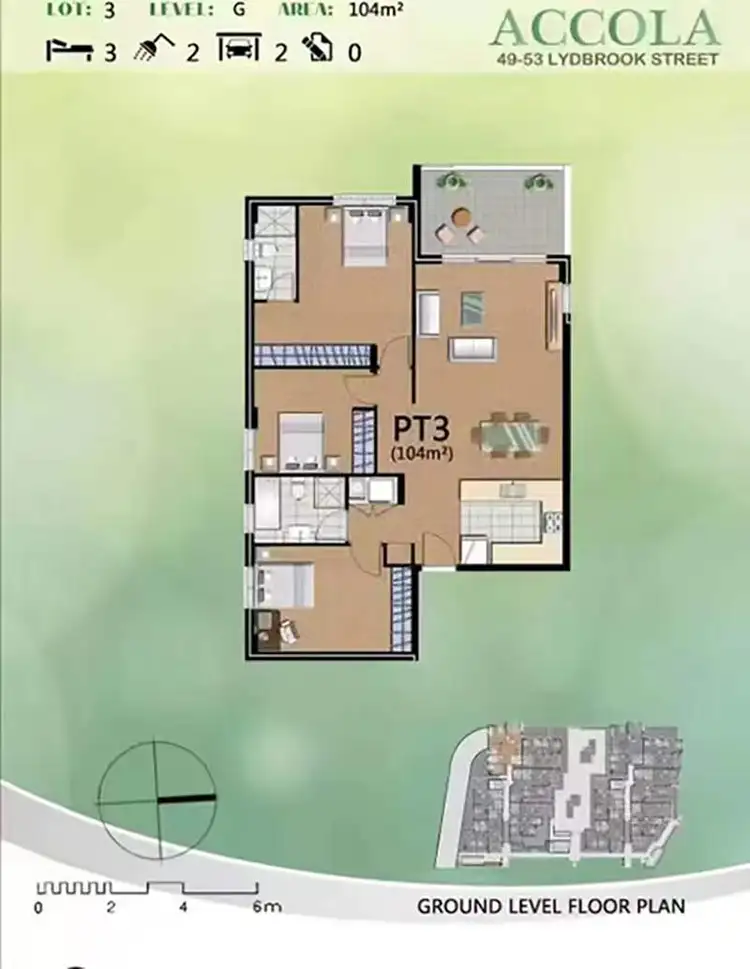 Floorplan of Homely unit listing, 3/47-53 Lydbrook Street, Westmead NSW 2145