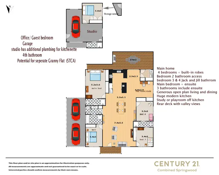 Floorplan of Homely house listing, 4 Burns Place, Springwood NSW 2777