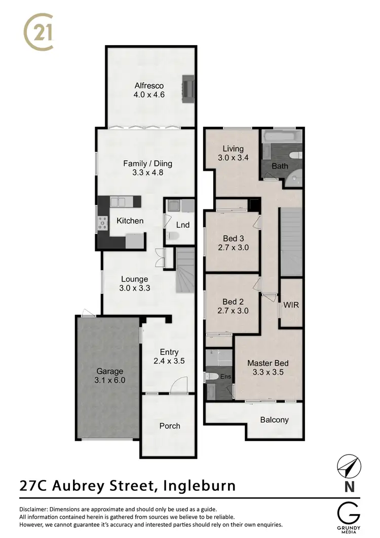 Floorplan of Homely house listing, 27c Aubrey Street, Ingleburn NSW 2565