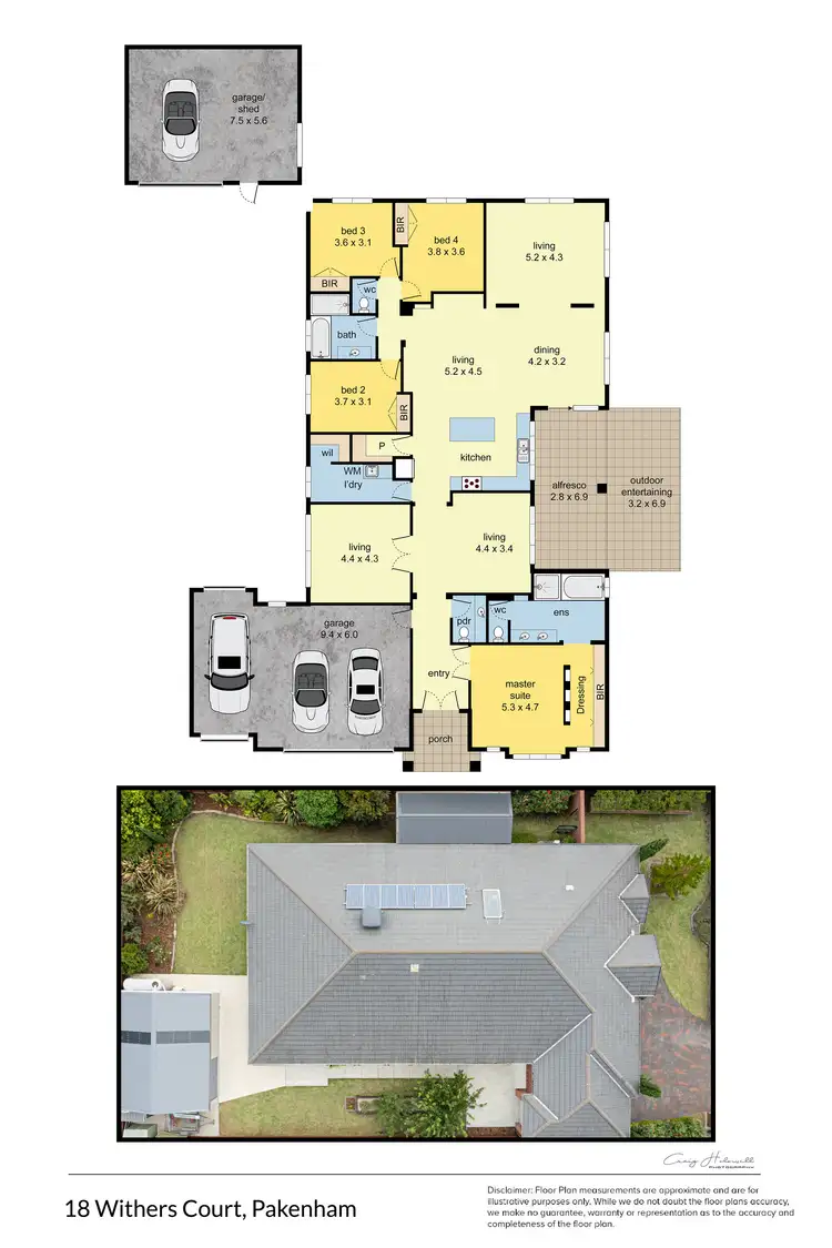 Floorplan of Homely house listing, 18 Withers Court, Pakenham VIC 3810