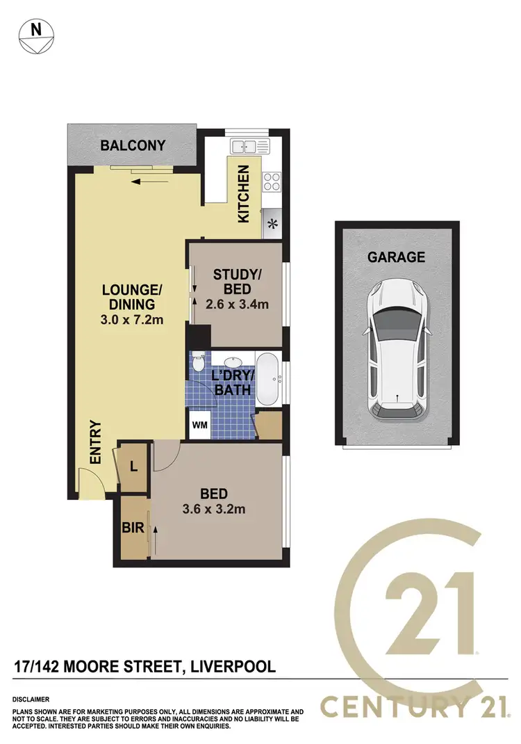 Floorplan of Homely unit listing, 17/142 Moore Street, Liverpool NSW 2170