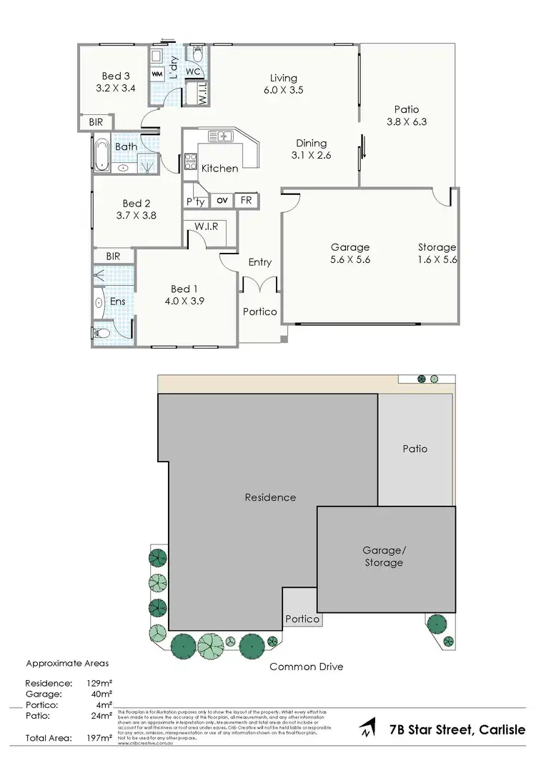 Floorplan of Homely unit listing, 7B Star Street, Carlisle WA 6101