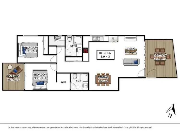 Floorplan of Homely apartment listing, 6/15 Fox Street, Wynnum QLD 4178