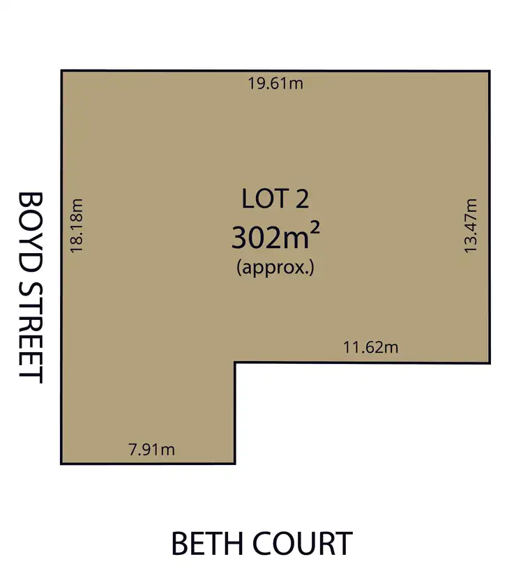 Floorplan of Homely land listing, 1A Beth Court, Pennington SA 5013
