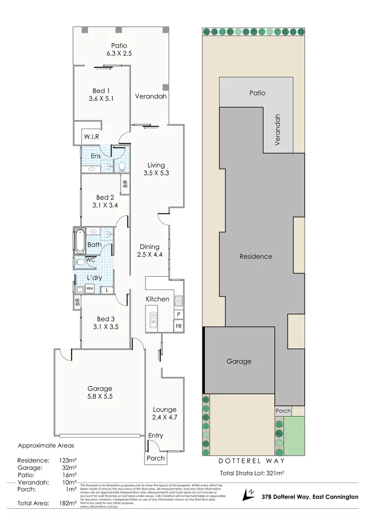Floorplan of Homely house listing, 37B Dotterel Way, East Cannington WA 6107