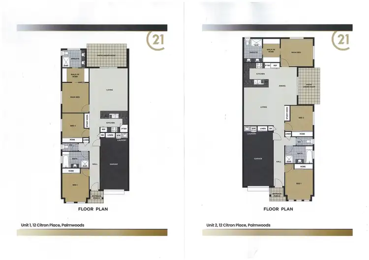 Floorplan of Homely unit listing, Unit 2/12 Citron Place, Palmwoods QLD 4555