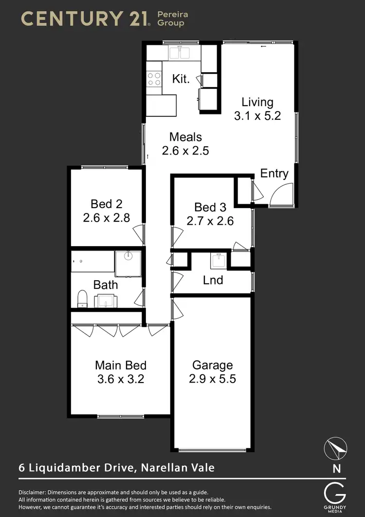 Floorplan of Homely house listing, 6 Liquidamber Drive, Narellan Vale NSW 2567