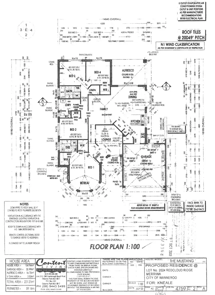 Floorplan of Homely house listing, 10 Redcloud Ridge, Merriwa WA 6030