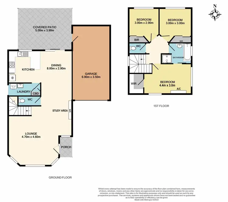 Floorplan of Homely townhouse listing, 3/22 Chandler Road, Noble Park VIC 3174