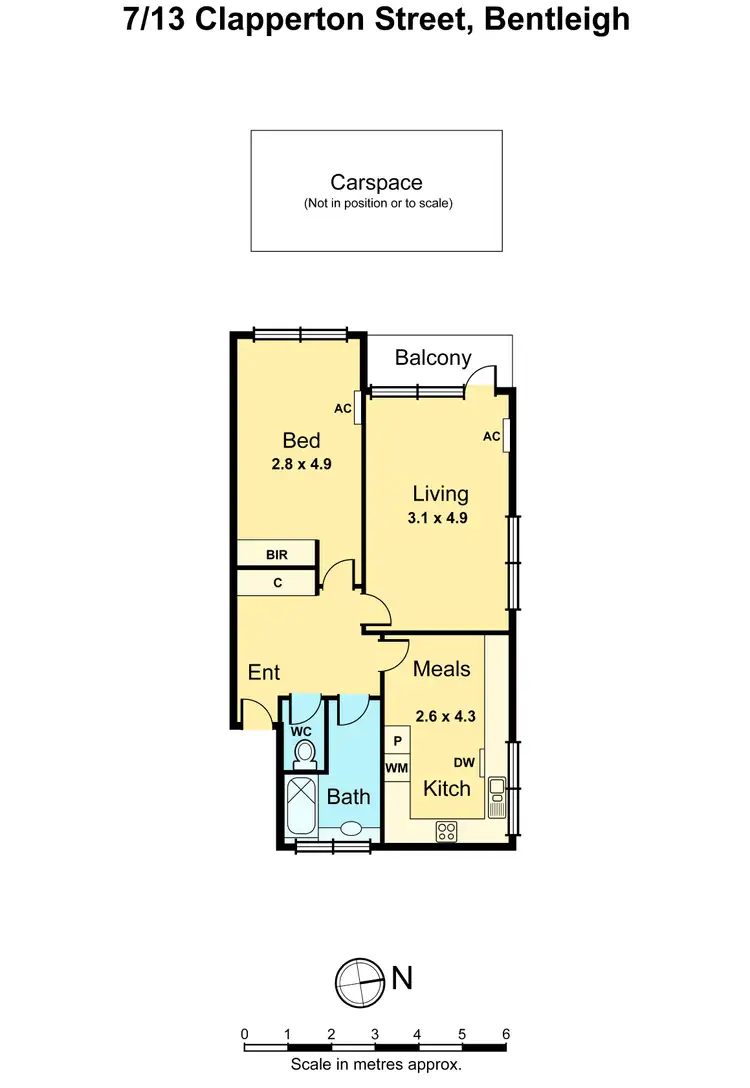 Floorplan of Homely apartment listing, 7/13 Clapperton Street, Bentleigh VIC 3204