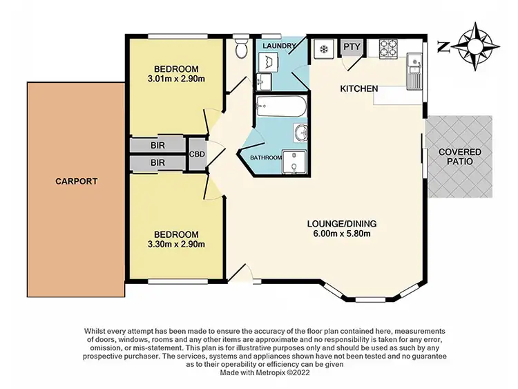 Floorplan of Homely unit listing, 1/42 Navarre Drive, Cranbourne West VIC 3977