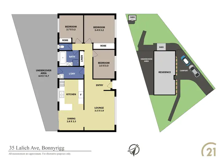 Floorplan of Homely house listing, 35 Lalich Avenue, Bonnyrigg NSW 2177