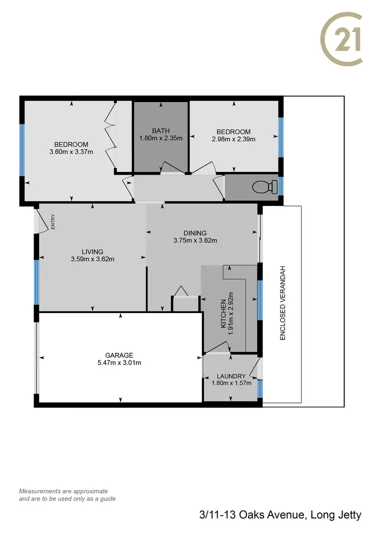 Floorplan of Homely villa listing, 3/11-13 Oaks Avenue, Long Jetty NSW 2261