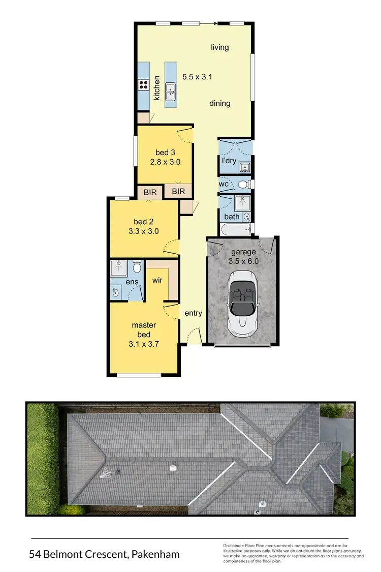 Floorplan of Homely house listing, 54 Belmont Crescent, Pakenham VIC 3810