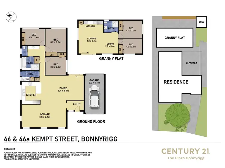 Floorplan of Homely house listing, 46 and 46a Kempt Street, Bonnyrigg NSW 2177
