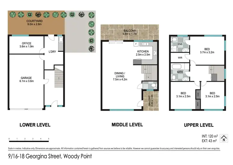 Floorplan of Homely townhouse listing, 9 / 18 Georgina Street, Woody Point QLD 4019