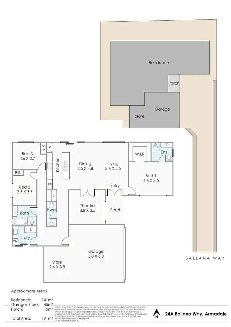 Floorplan of Homely house listing, 24A Ballina Way, Armadale WA 6112