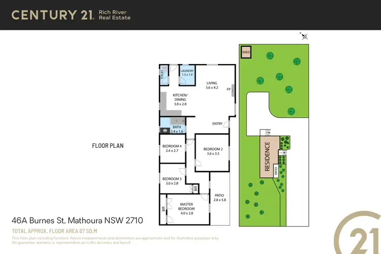 Floorplan of Homely house listing, 46A Burnes Street, Mathoura NSW 2710
