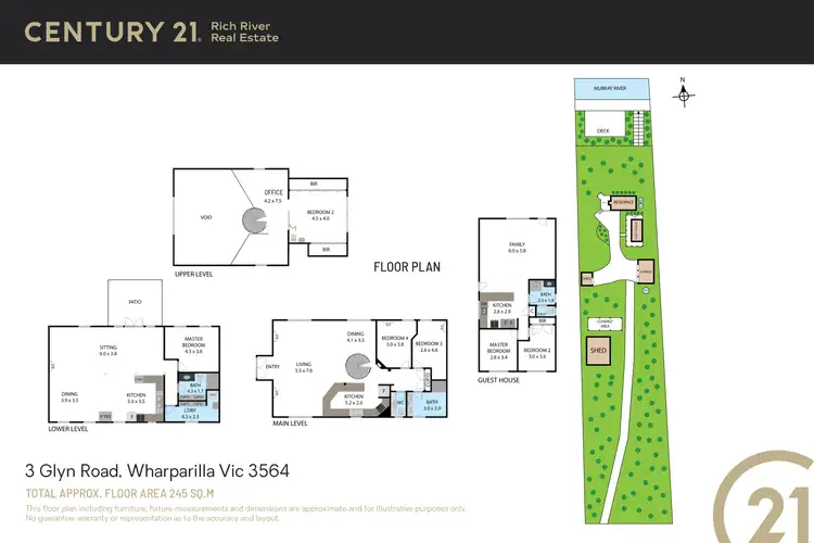 Floorplan of Homely house listing, 3 Glyn Road, Echuca VIC 3564