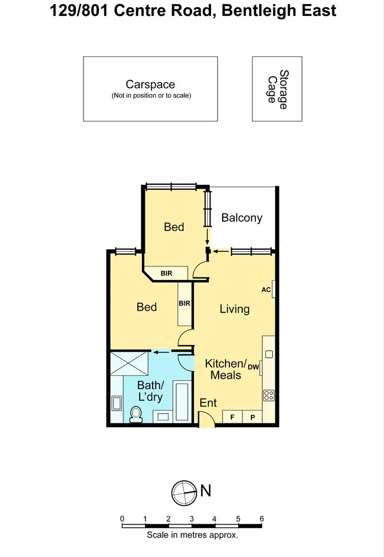 Floorplan of Homely apartment listing, 129/801 Centre Road, Bentleigh East VIC 3165
