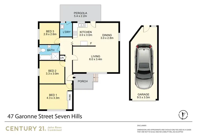 Floorplan of Homely house listing, 47 Garonne Street, Seven Hills NSW 2147