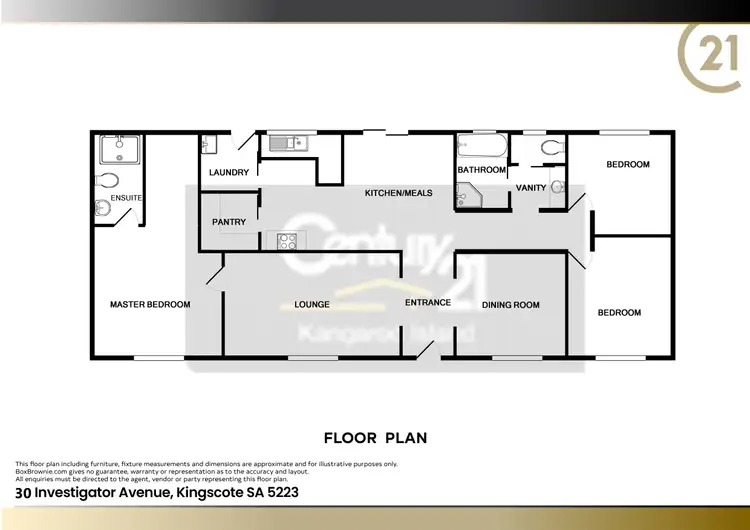 Floorplan of Homely house listing, 30 Investigator Avenue, Kingscote SA 5223