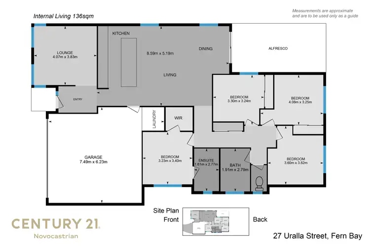 Floorplan of Homely house listing, 27 Uralla Street, Fern Bay NSW 2295
