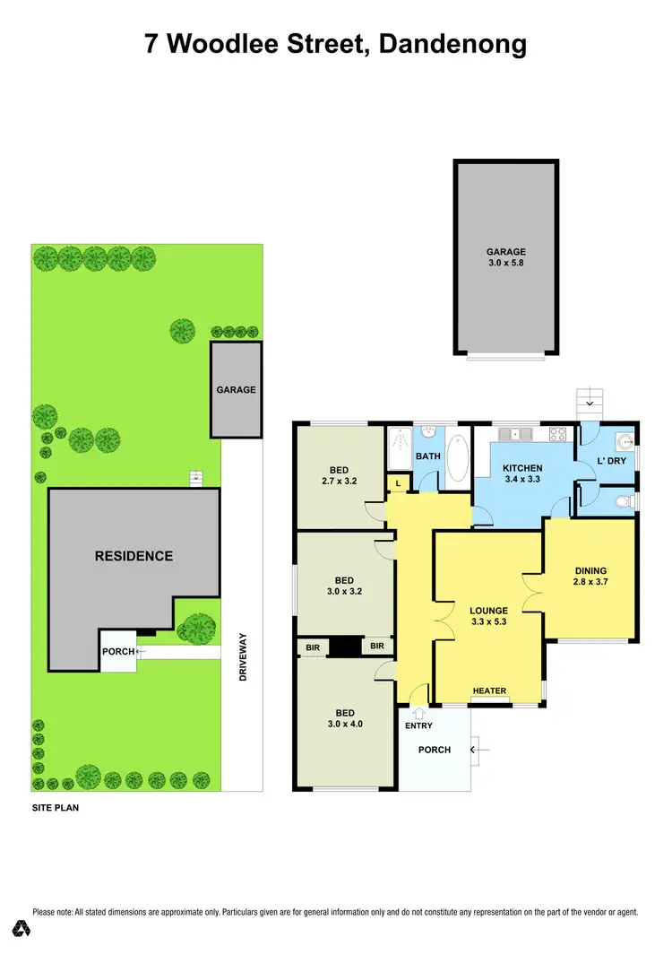 Floorplan of Homely house listing, 7 Woodlee Street, Dandenong VIC 3175