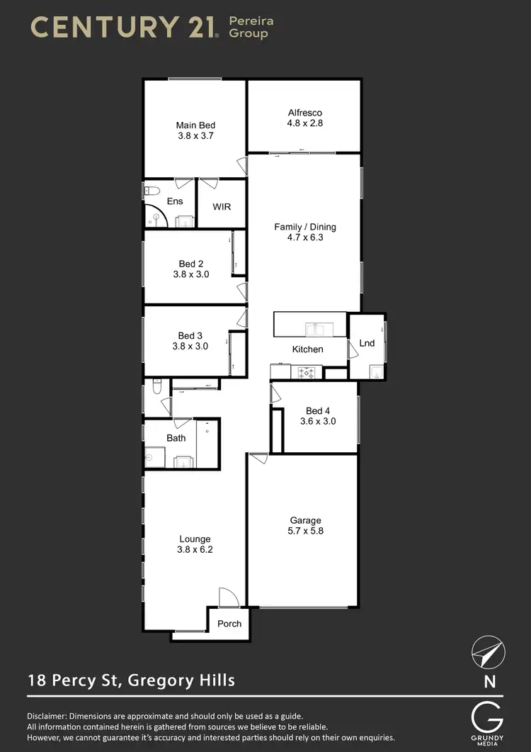 Floorplan of Homely house listing, 18 Percy Street, Gregory Hills NSW 2557