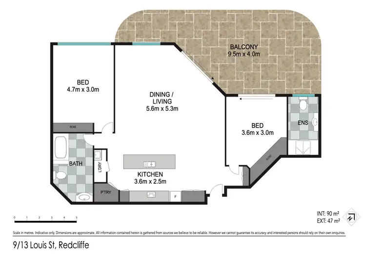 Floorplan of Homely unit listing, 9/13 Louis Street, Redcliffe QLD 4020