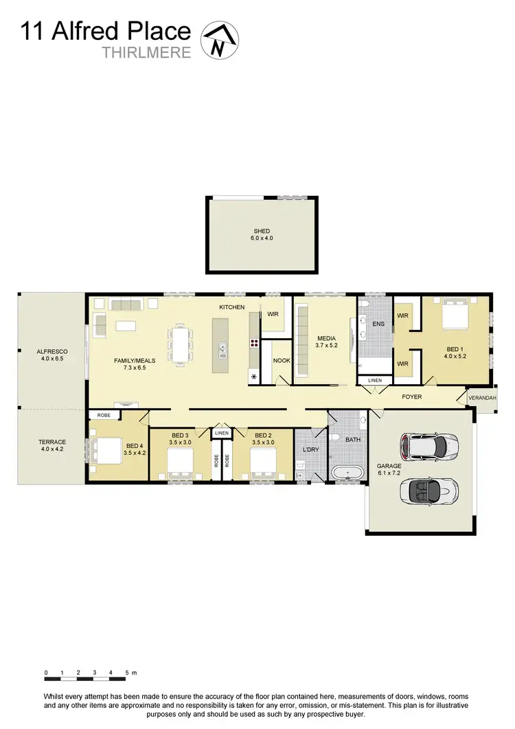 Floorplan of Homely house listing, 11 Alfred Place, Thirlmere NSW 2572