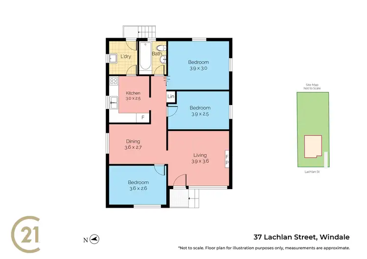 Floorplan of Homely house listing, 37 Lachlan Street, Windale NSW 2306