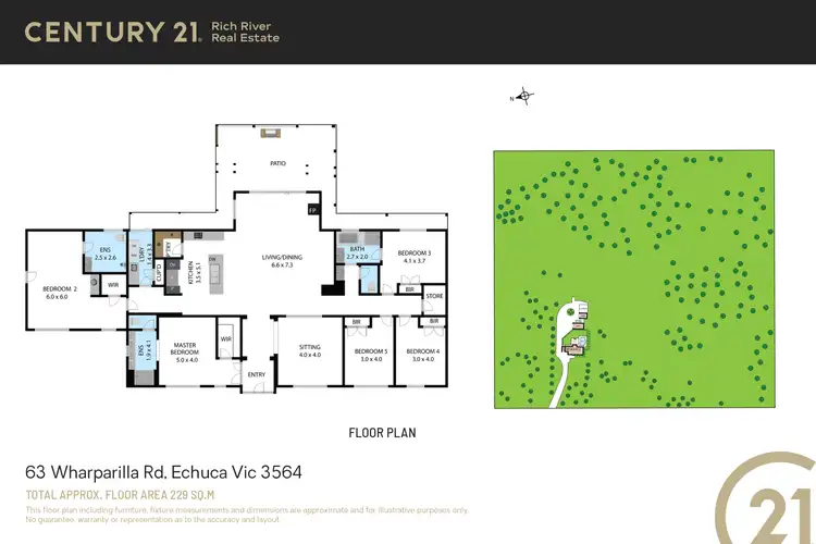 Floorplan of Homely house listing, 63 Wharparilla Road, Echuca VIC 3564