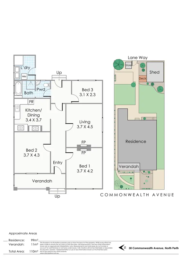 Floorplan of Homely house listing, 30 Commonwealth Avenue, North Perth WA 6006