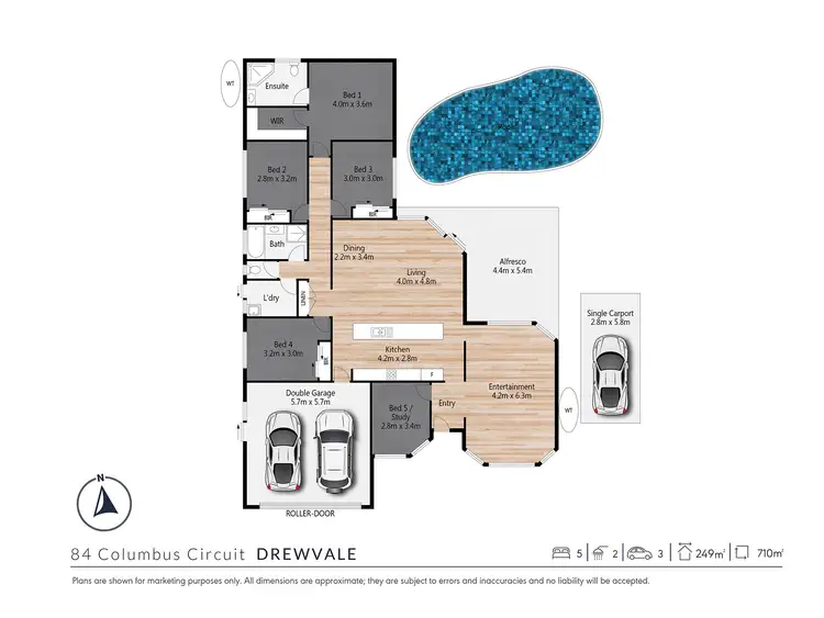 Floorplan of Homely house listing, 84 Columbus Circuit, Drewvale QLD 4116