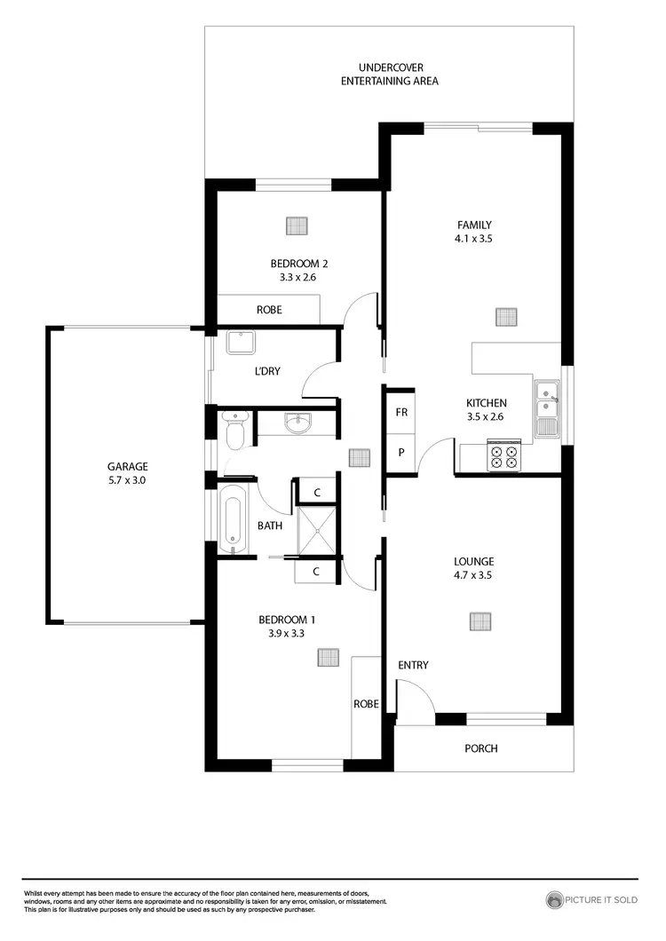 Floorplan of Homely house listing, 2/46 Jetty Road, Largs Bay SA 5016