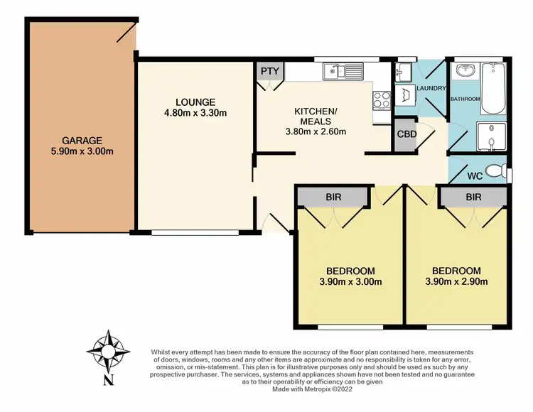 Floorplan of Homely unit listing, 2/43 Canberra Avenue, Dandenong VIC 3175