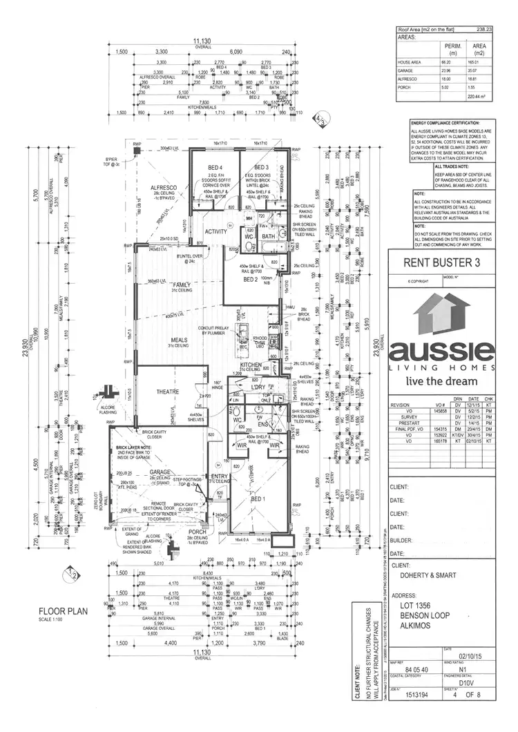 Floorplan of Homely house listing, 23 Benson Loop, Alkimos WA 6038