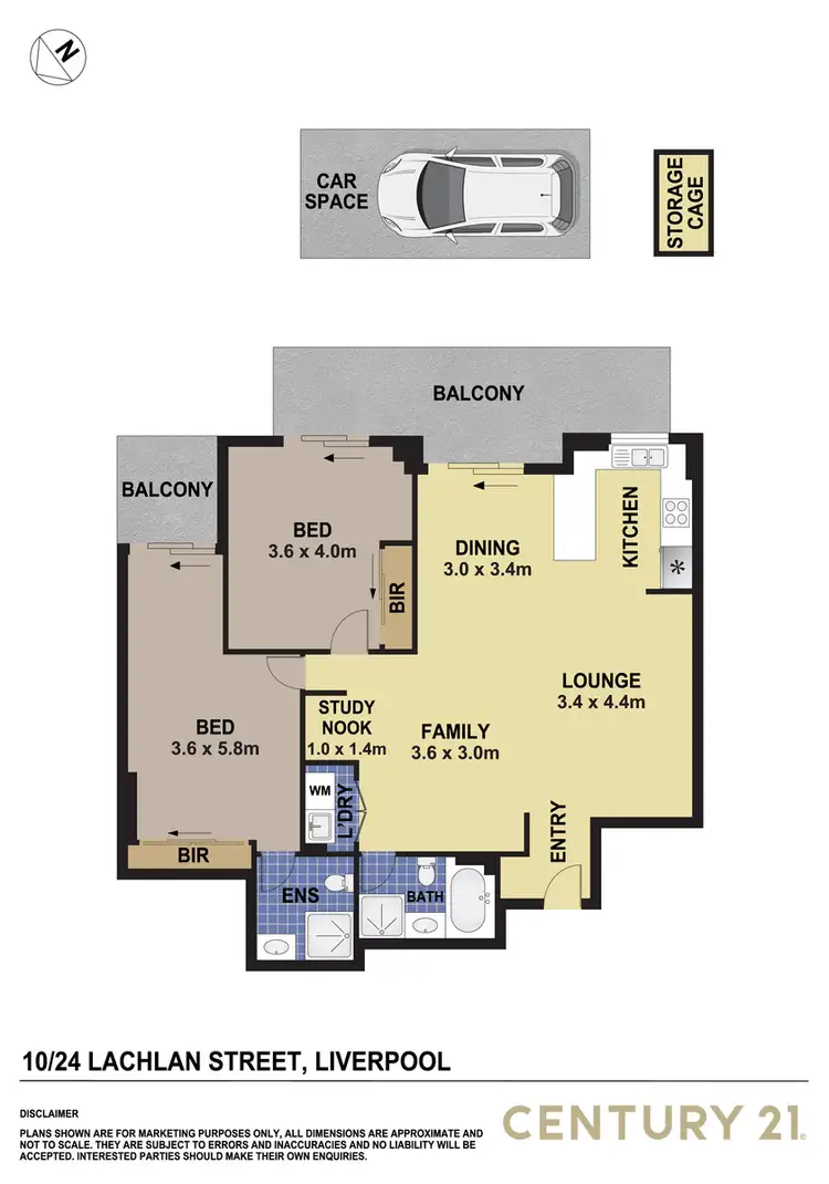 Floorplan of Homely apartment listing, 10/24 Lachlan Street, Liverpool NSW 2170