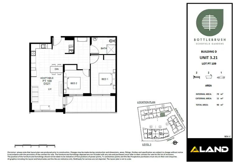 Floorplan of Homely unit listing, 321/121C Jerralong Drive, Schofields NSW 2762