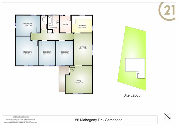 Floorplan of Homely house listing, 56 Mahogany Crescent, Gateshead NSW 2290