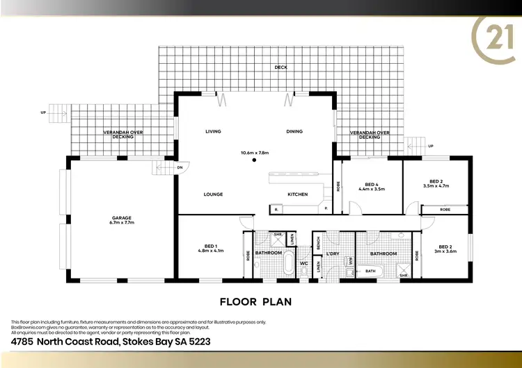 Floorplan of Homely house listing, 4785 North Coast Road, Stokes Bay SA 5223