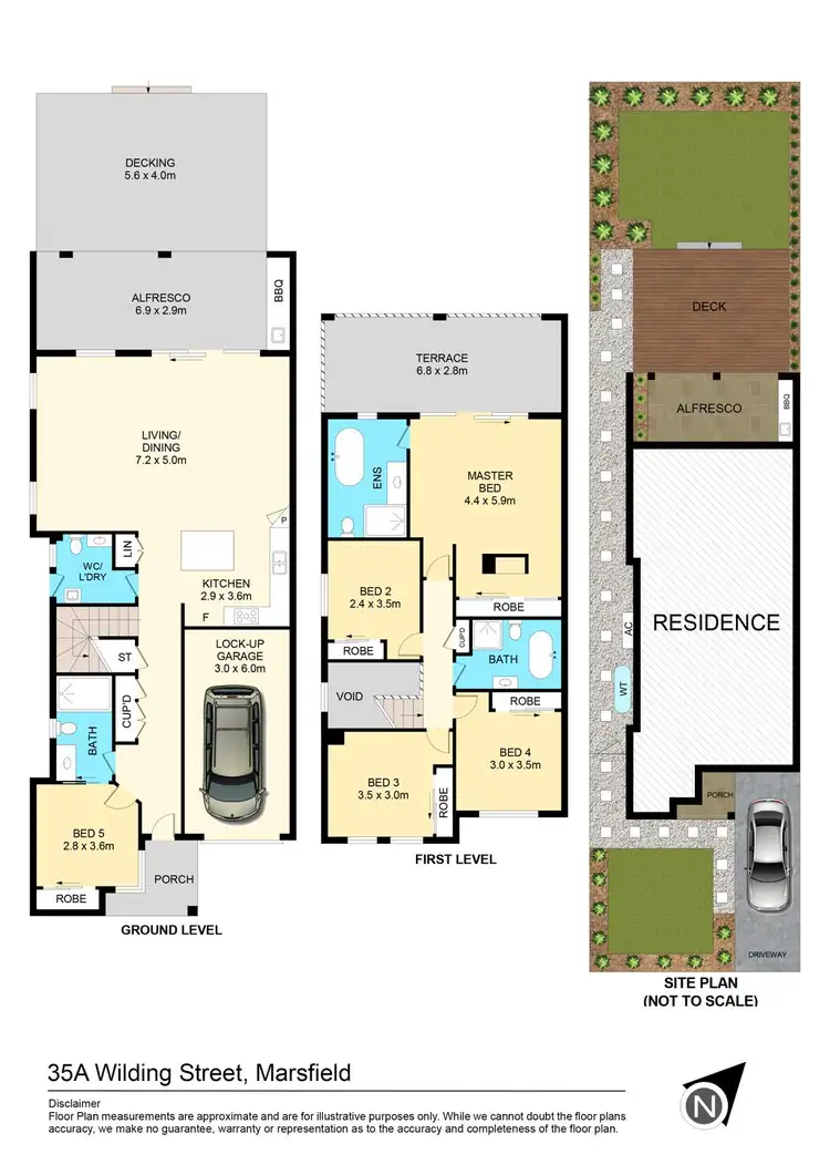 Floorplan of Homely semi-detached listing, 35A Wilding Street, Marsfield NSW 2122