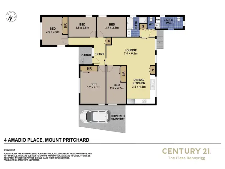 Floorplan of Homely house listing, 4 Amadio Place, Mount Pritchard NSW 2170